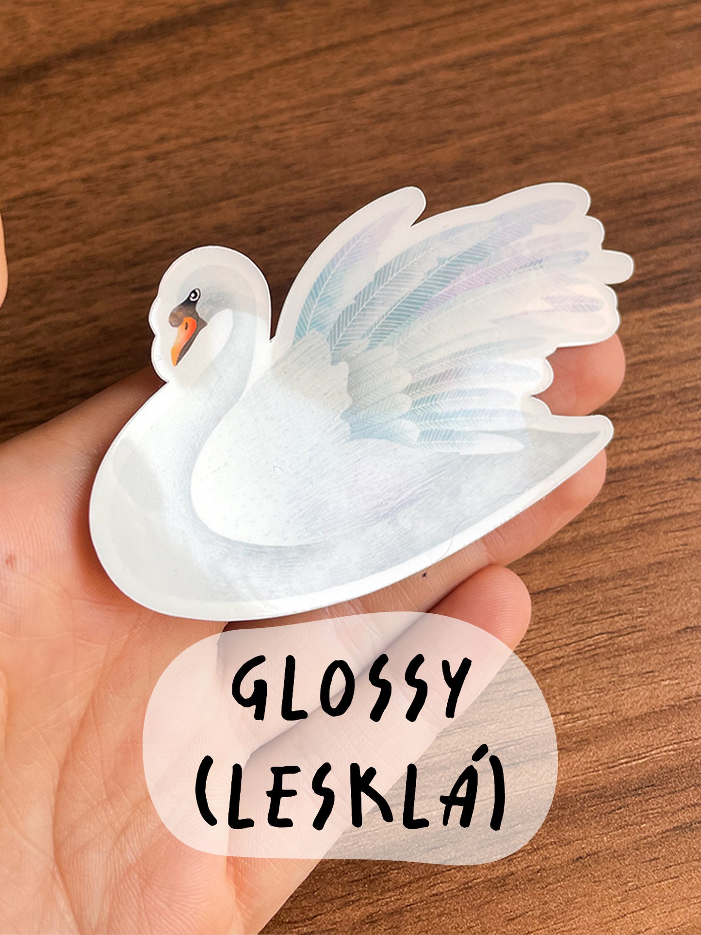 Vinylová samolepka - Labuť