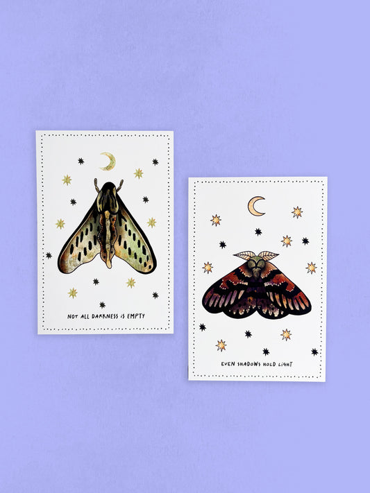Postcard - Moths