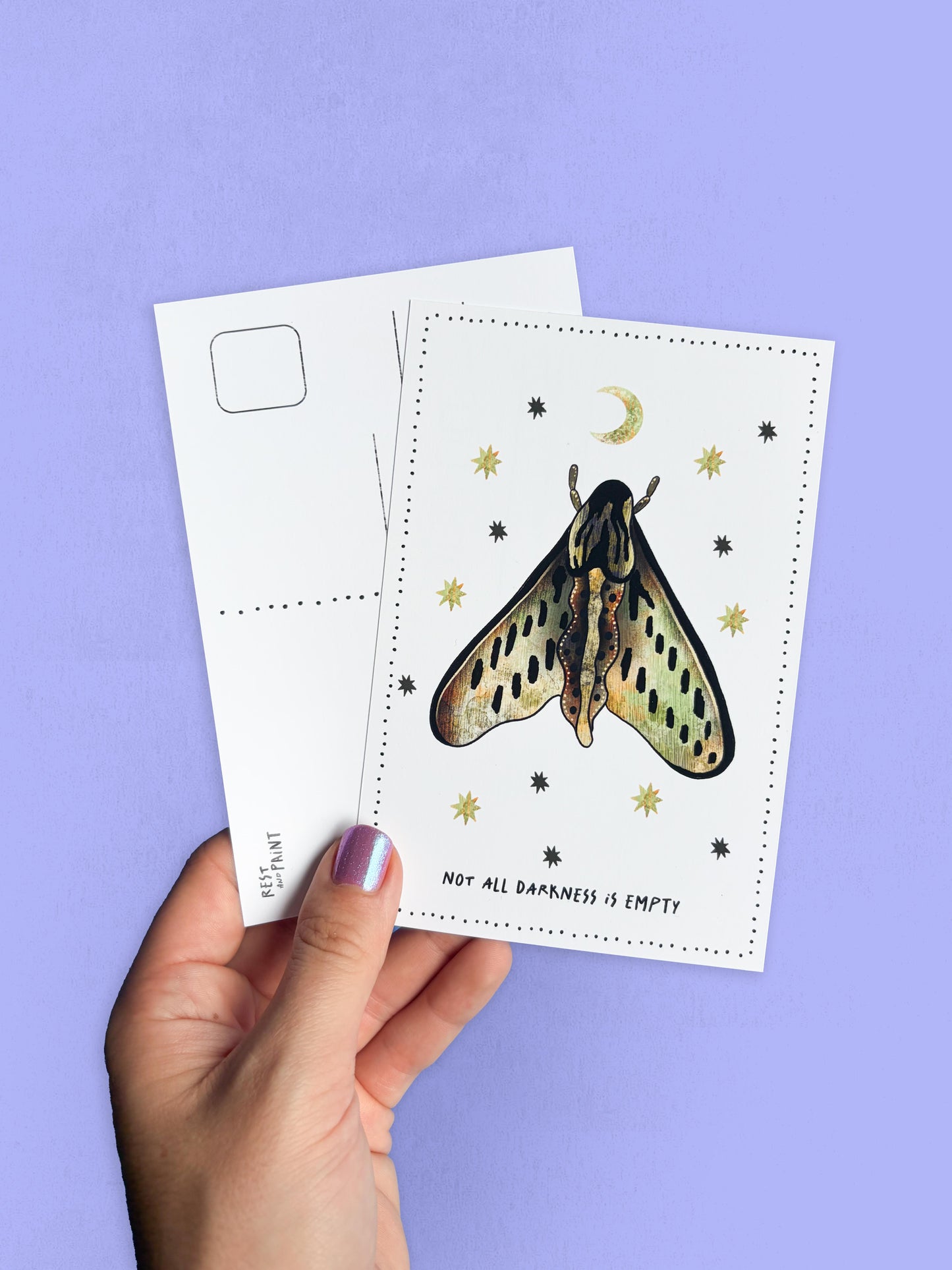 Postcard - Moths