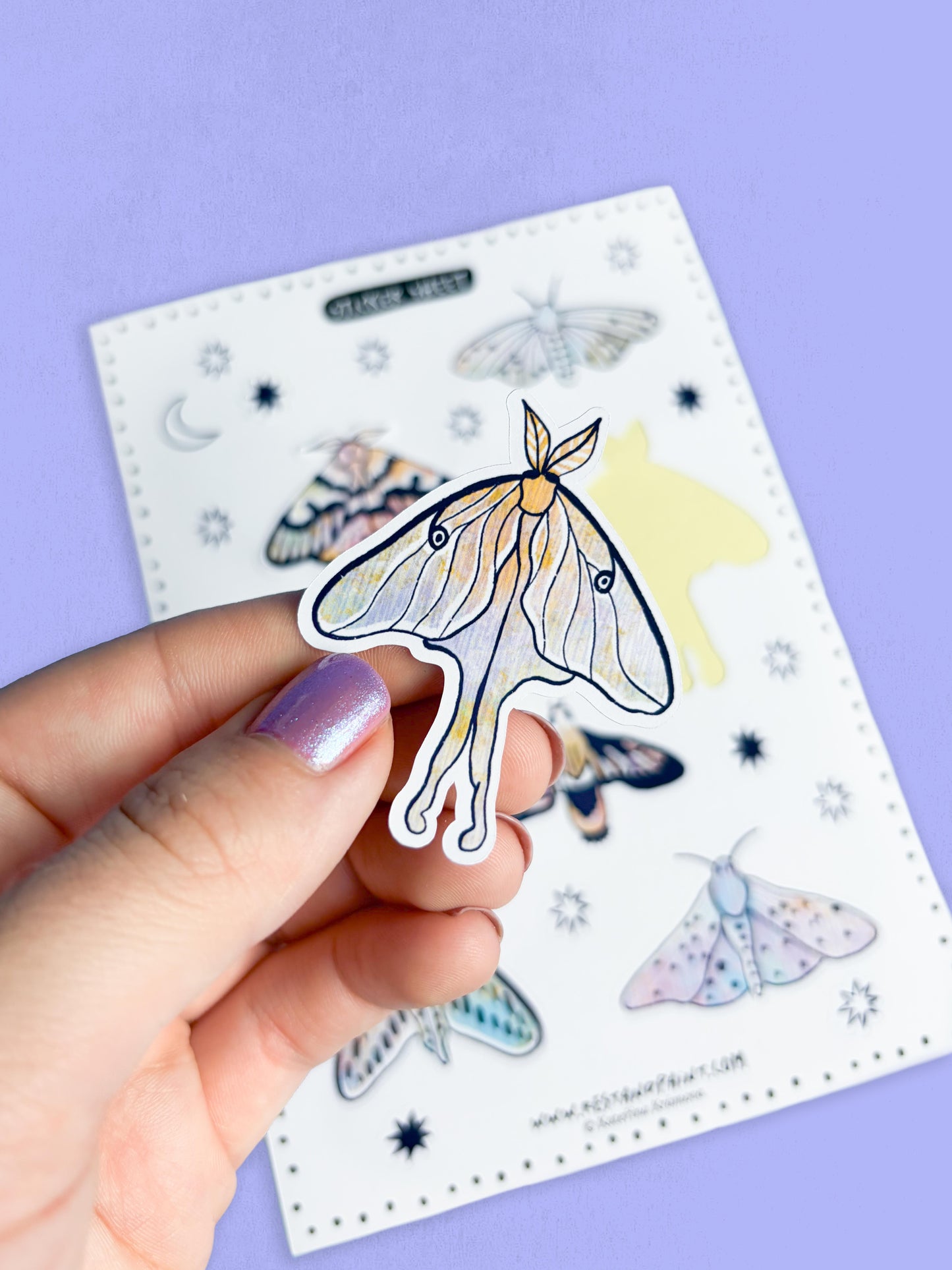 Sticker Sheet - Moths