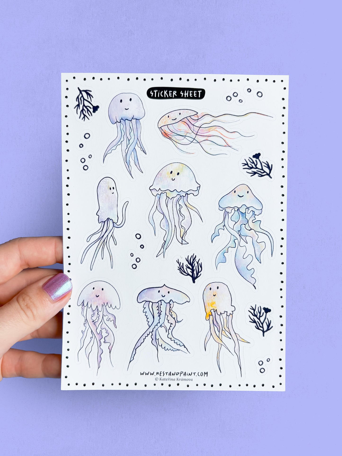 Sticker Sheet - Jellyfish