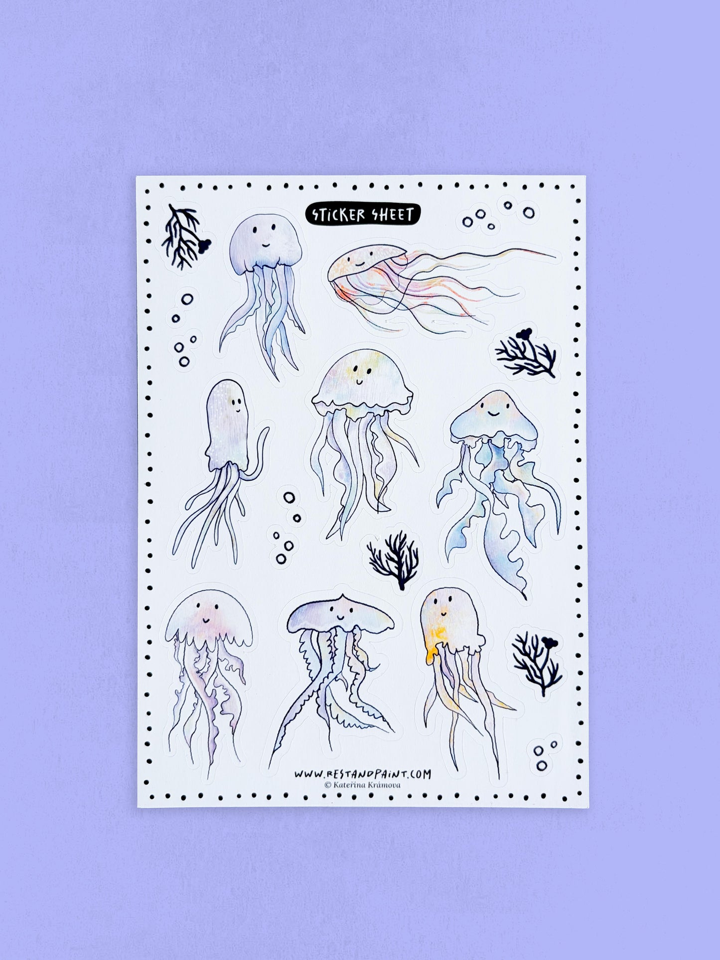 Sticker Sheet - Jellyfish