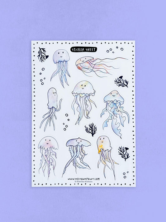 Sticker Sheet - Jellyfish