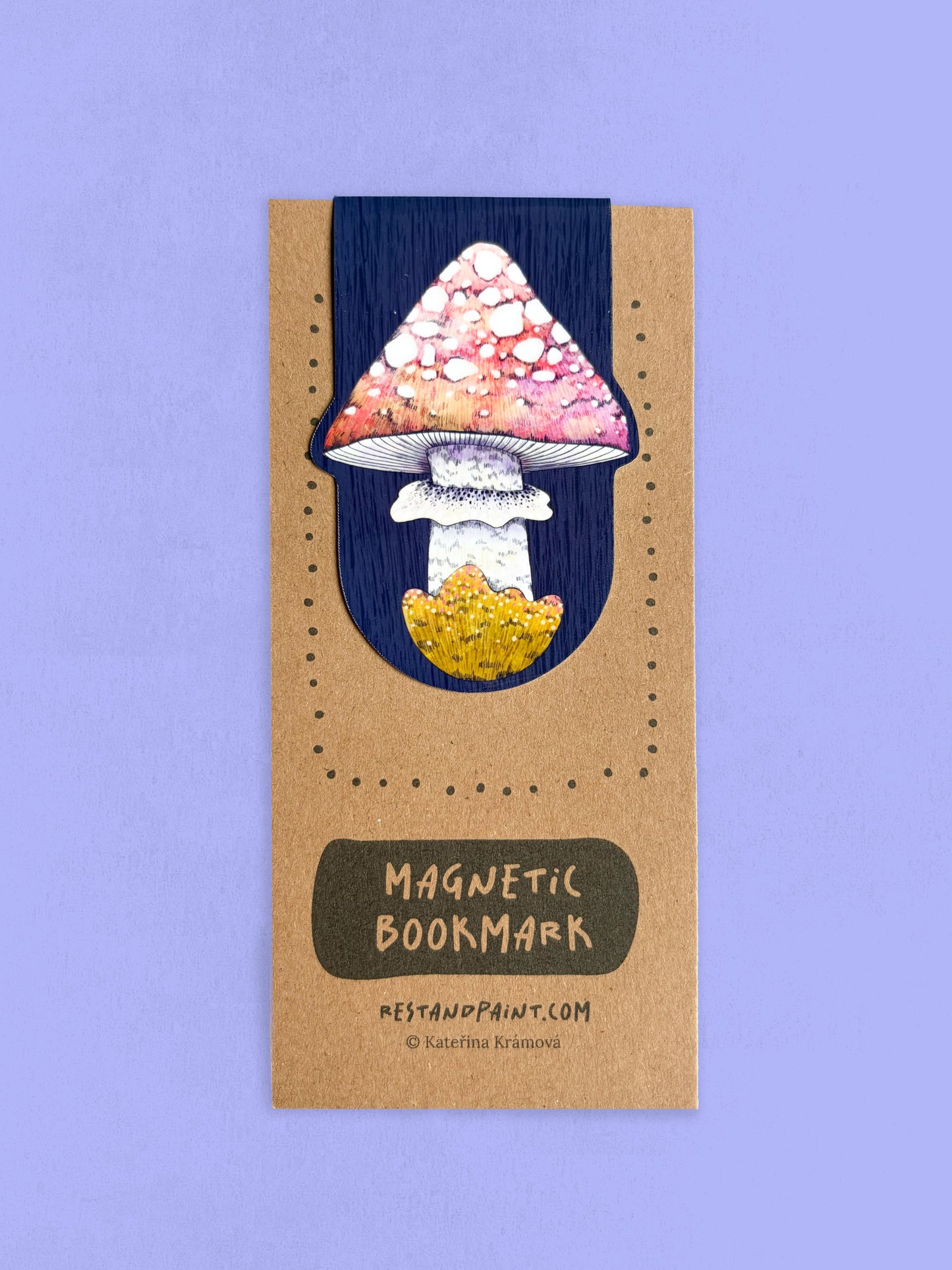 Magnetic Bookmark – Toadstool