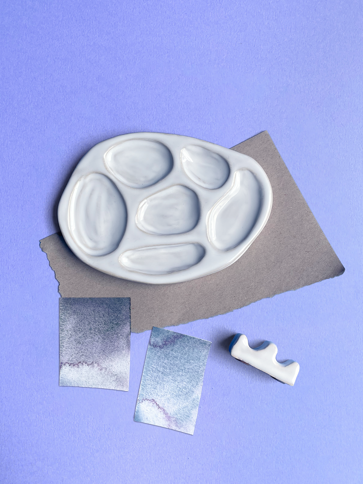 Střední Keramická Paleta "Rounded"  ⋯ Raw Haze ⋯