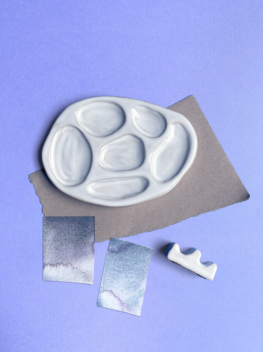 Střední Keramická Paleta "Rounded"  ⋯ Raw Haze ⋯