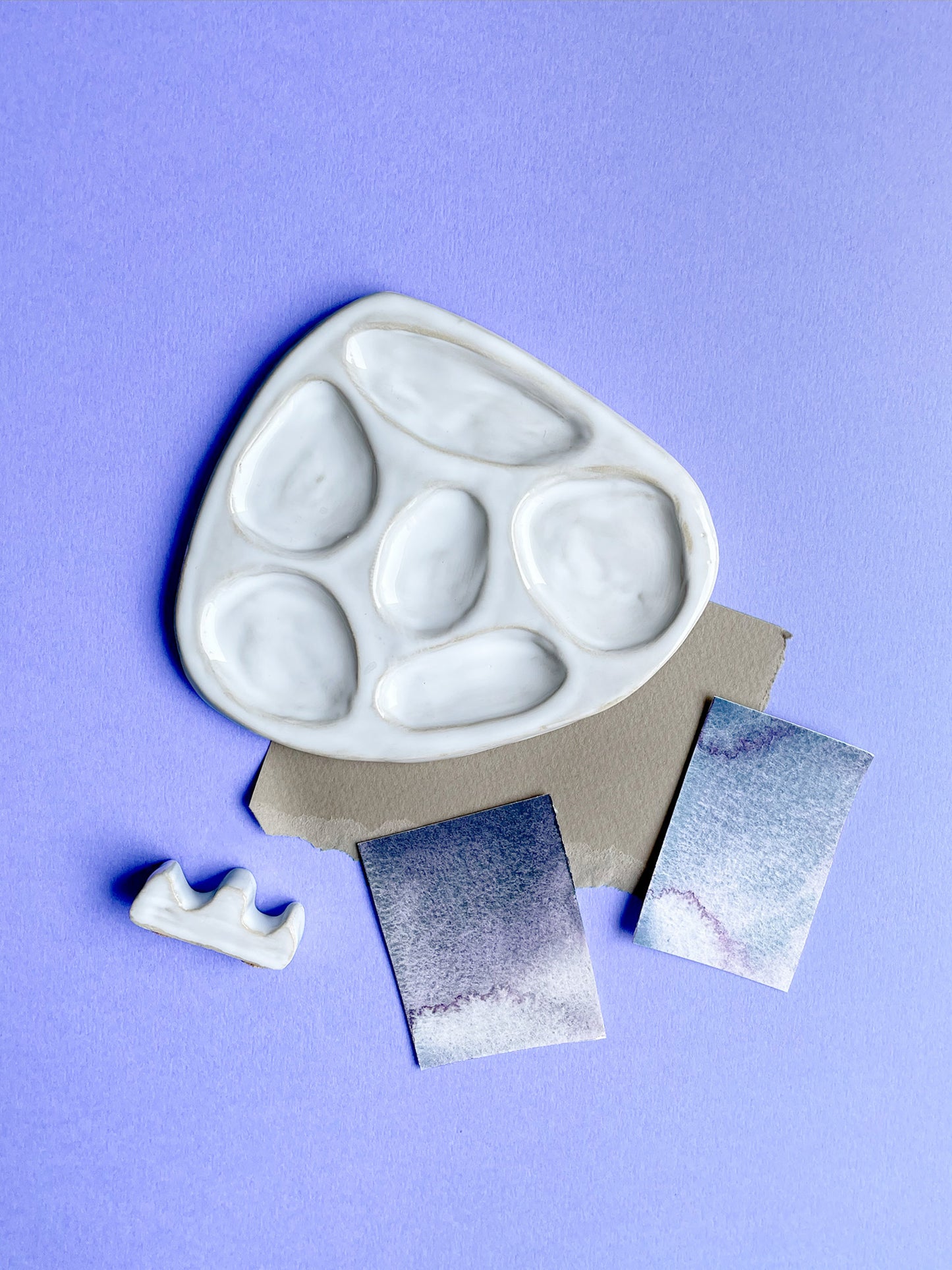 Triangle Medium Ceramic Palette  ⋯ Raw Haze ⋯