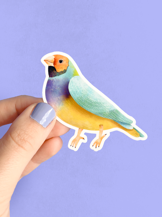 Vinyl Sticker - Gouldian Finch