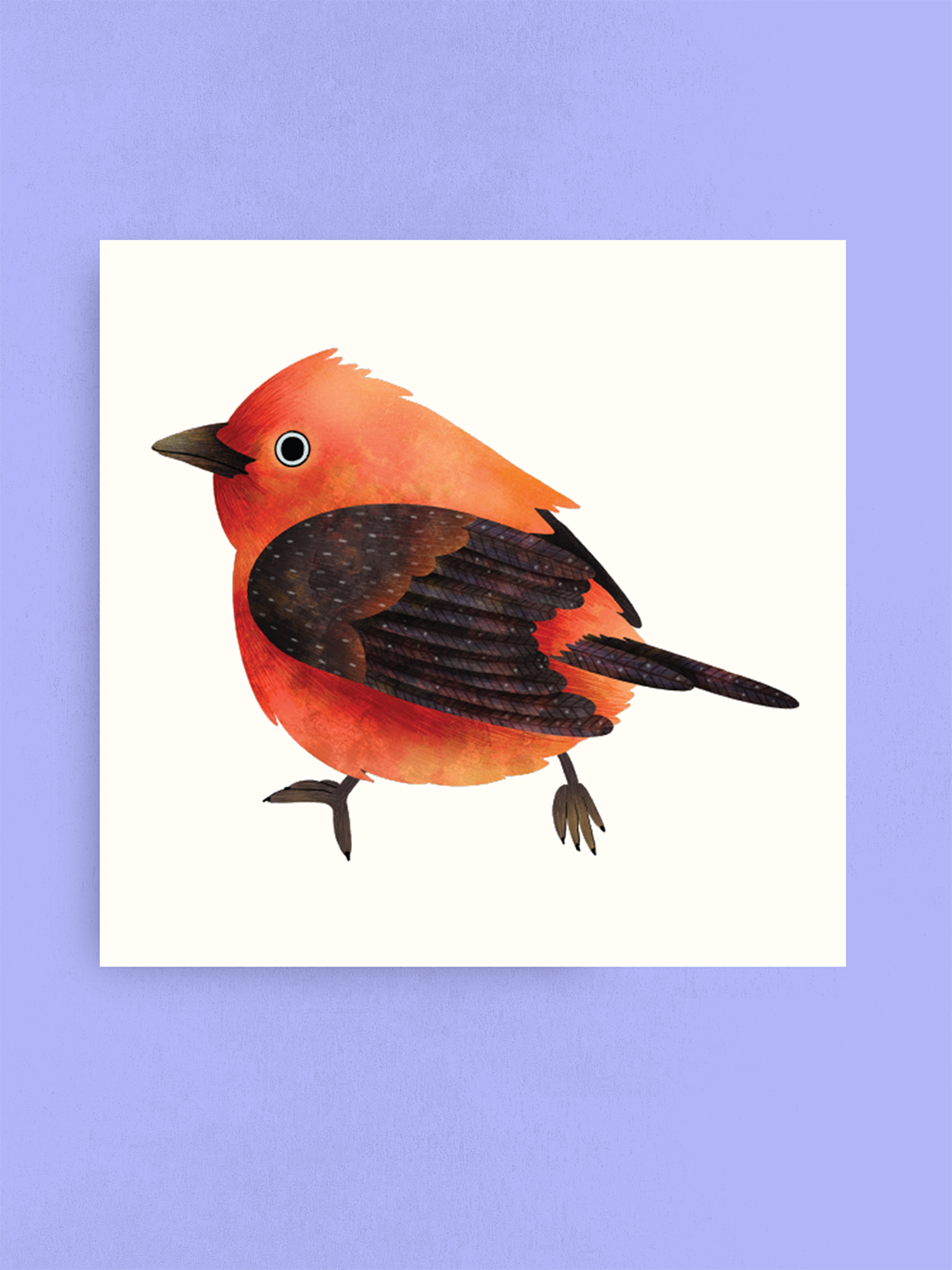 Scarlet Tanager, Art Print