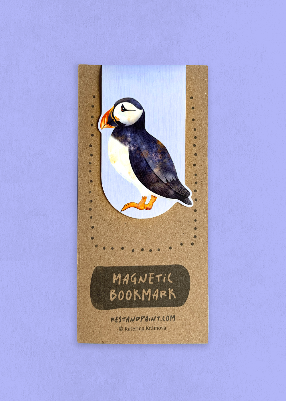 Magnetic Bookmark – Puffin